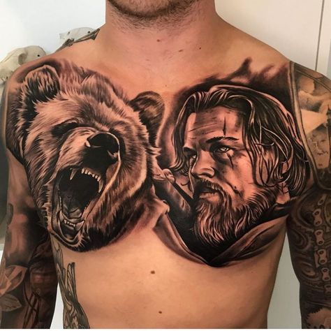 Coolest Tattoos, Traditional Chicano Tattoos, Art Chicano, Hyper Realistic Tattoo, Usa Tattoo, Chicano Tattoos, Bear Tattoos, Cool Chest Tattoos, Chest Piece Tattoos