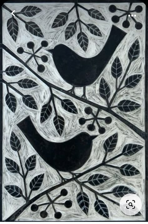 Lino Printing Ideas Simple, Linocut Birds Ideas, Lino Block Prints, Simple Printmaking Designs, Linocut Art Ideas Easy, Linocut Design Ideas, Linocut Ideas Easy, Linography Ideas, Simple Linocut Designs