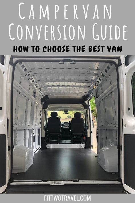 How to choose the best van for your DIY campervan conversion guide. We have compared the best vans to use for your campervan build, including sprinters, promaster, and transit. Find out all the specifics of each van and which van is best for you #vanlife #campervan #campervanconversion fittwotravel.com Campervan Build, Van Life Aesthetic, Best Van, Best Vans, Diy Van Conversions, Diy Campervan, Campervan Conversion, Campervan Life, Build A Camper Van