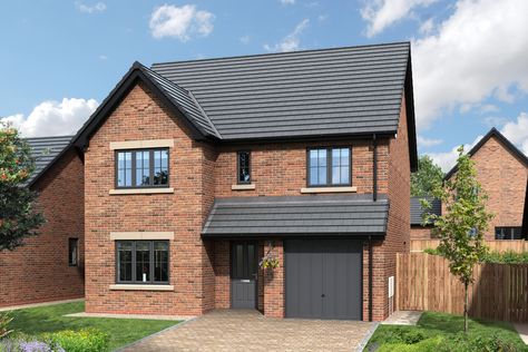 New Build Home Uk, 3 Bed House Uk, 4 Bed Detached House Uk, New Build House Uk, New Build House Ideas Uk, Detached House Uk, House Plans Uk, New Build House, House Exterior Uk