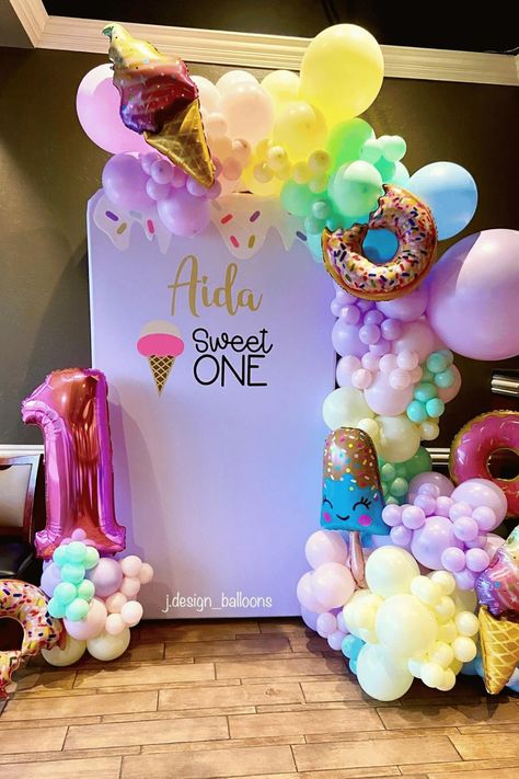 22 SWEET First Birthday Party Theme Ideas Candyland First Birthday Party Girl, Baby's First Birthday Ideas, First Birthday Girl Sweet One, She's A Sweet One Birthday Theme, First Birthday Party Theme Ideas, Sweet One First Birthday, Sweet First Birthday, Birthday Party Theme Ideas, Party Theme Ideas