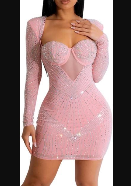 Rhinestone Birthday Dress, Masquerade Birthday Party, Dress Masquerade, Birthday Dress Women, Cocktail Outfit, Club Night, Birthday Dress, Evening Dresses Elegant, Night Out Dress