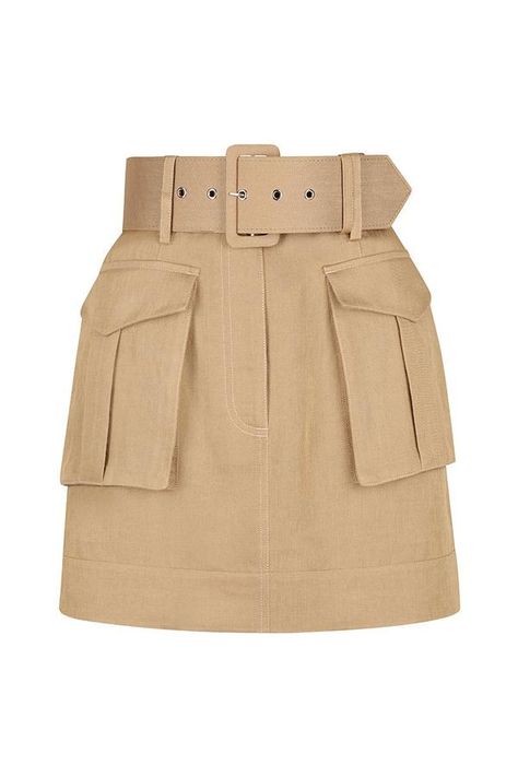 Ellington Linen Mini Skirt | Wheat | Skirts | Shona Joy – Shona Joy International Linen Mini Skirt, Balloon Sleeve Shirt, Shona Joy, Balloon Sleeve Blouse, Luxury Linen, Stage Outfits, Signature Style, Shirt Sleeves, Wheat