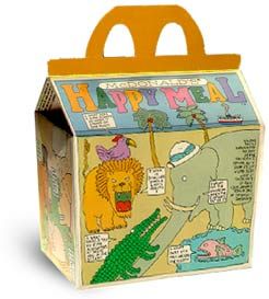 http://pushpininc.com/packaging.html Pushpin Studios, Happy Meal Packaging, Seymour Chwast, Happy Meal Box, 70s Cartoons, Meal Box, Rough Draft, Food Packaging Design, Fashion Art Illustration