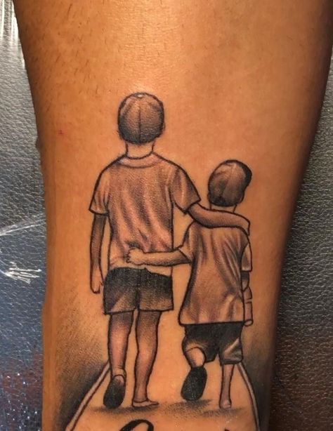 Tattoo For Older Brother, 2 Brothers Tattoo, Farmers Tattoo, Brother Tattoo Ideas Guys, Brothers Tattoo For Men, Brother Tattoo Quotes, Brothers Tattoo Ideas, Brother Tattoo For Men, Brother Tattoo Ideas