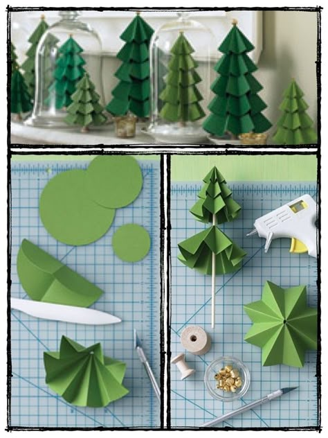 Paper Trees, Diy Christmas Ornaments Easy, Paper Christmas Tree, Xmas Diy, Candy Christmas Decorations, Holiday Crafts Christmas, Paper Christmas, Christmas Crafts Decorations, Christmas Tree Themes