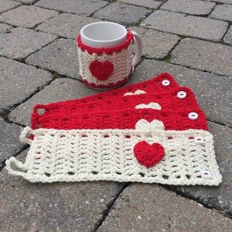 Mug Cozy, Baby Romper, Coffee Cup, Mug, Coffee, Crochet