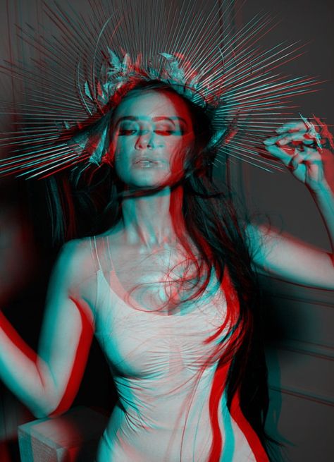 Stereoscopic 3d, Ministry Of Sound, 3d Glasses, Glitch Effect, Red Glasses, 3d Pictures, 3d Photo, Close Up Portraits, Music Icon