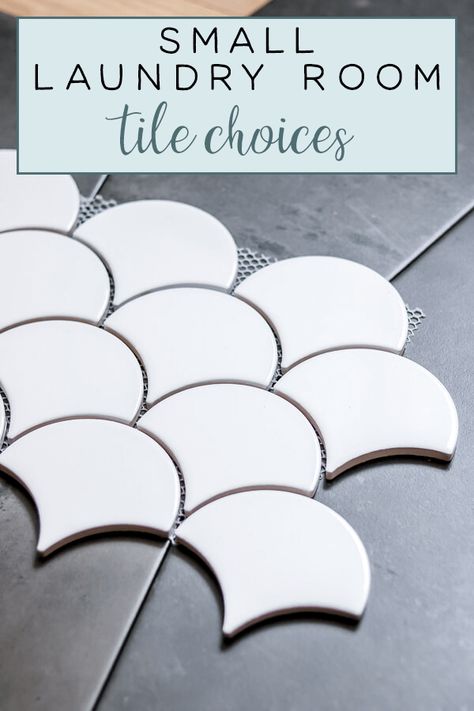 Choosing Laundry Room Tile White Backsplash Laundry Room, Mudroom Backsplash Ideas, Patterned Tile Laundry Room, Fun Laundry Room Tile Floor, Tile For Laundry Room Wall, Laundry Room Ceramic Tile Floor, Laundry Room Tile Wall Ideas, Tiled Laundry Room Walls, Laundry Tile Ideas