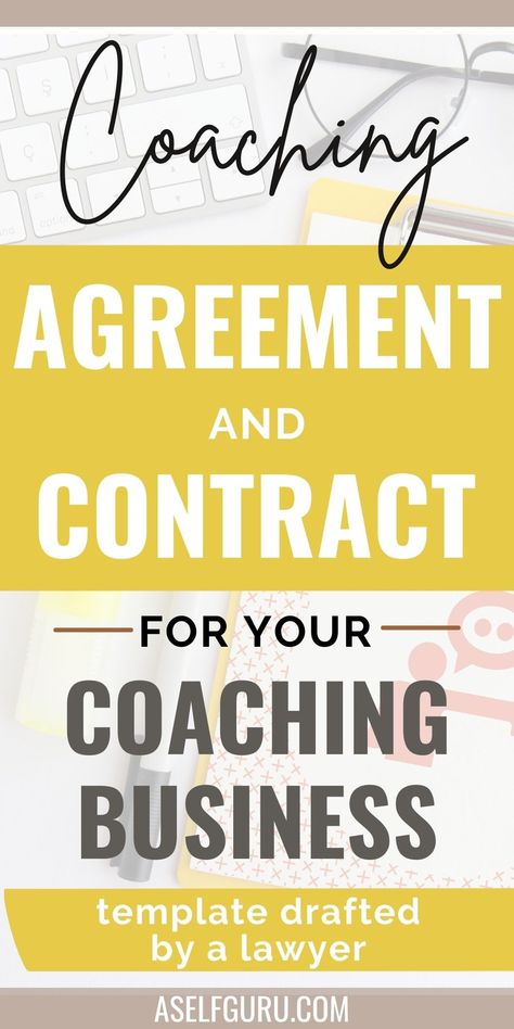 Every business needs full legal protections whether it’s online or offline. Depending on what you are doing with your business, you will definitely need legal contracts because those are the foundation of your business. To keep running your coaching business like a breeze, you need to be sure that you are legally protected. A coaching agreement will make your life easier, give you a professional face as a coach, and save you from potential legal threats. Parent Coaching Business, Life Coach Business Plan, Parenting Coach, Spiritual Coaching, Life Coach Business, Career Coaching, Parent Coaching, Financial Coach, Health Coach Business