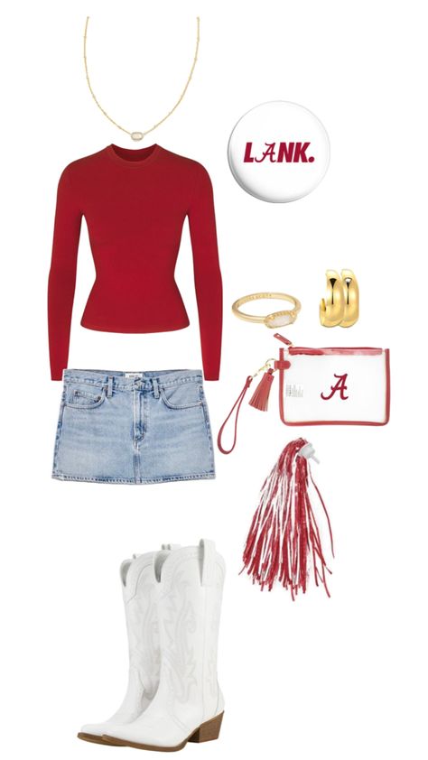 Bama Game Day Outfit, Alabama Game Day Outfit, Alabama Game Day, Rush Week Outfits, Fb Games, College Gameday Outfits, Rush Week, Alabama Crimson Tide Football, Basic Girl