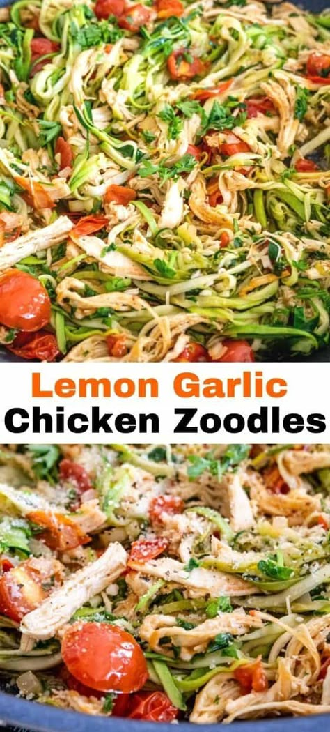 Veggie Pasta Noodle Recipes, Zucchini Noodle Chicken Recipes, Zucchini Noodle And Chicken Recipes, Easy Zoodle Recipe Healthy, Chicken Zoodles Recipe, What To Make With Zucchini Noodles, Zucchini Noodles Chicken, Zucchini Noodles With Chicken, Meals With Zucchini Noodles