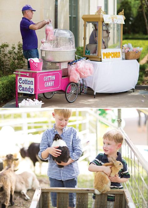 Classy & Elegant Pink Pony Birthday Party // Hostess with the Mostess® Eclair Tower, Petting Zoo Birthday Party, Petting Zoo Birthday, Petting Zoo Party, Pumpkin Patch Birthday Party, Pen Cake, Farm Festival, Popcorn Machines, Pumpkin Patch Birthday