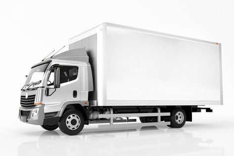 This transportation stock photo features delivery, fleet, and transport. Logistics Design, Truck Delivery, Delivery Truck, Vehicle Design, Blank White, Transportation, Stock Illustration, Trailer, Stock Images