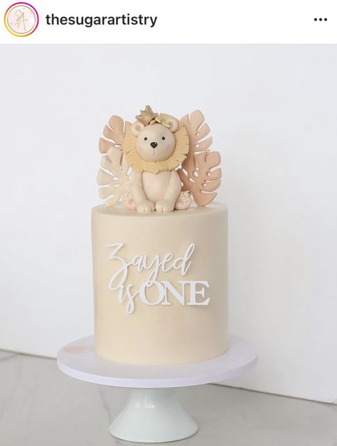 Lion Birthday Cake, Jungle Cakes, Pastel Baby Shower, Lion Birthday, Jungle Cake, Baby Birthday Cakes, Baby Cake, Baby Shower Cakes, Baby Birthday