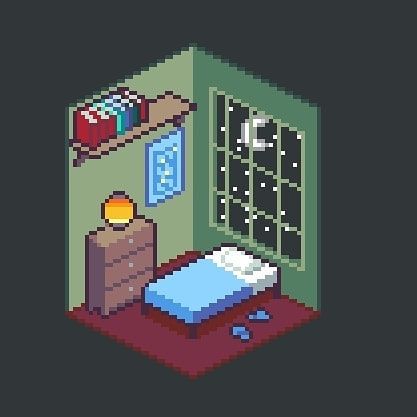 Pixel Bedroom, Window Pixel Art, Pixel Art Bedroom, Pixel Art Isometric, 16x16 Pixel Art, Pixel Room, Isometric Pixel Art, Pixel Reference, Isometric Pixel