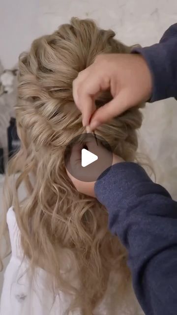 Bridal Hair Ideas Updo, Hairdos For Bridesmaids, Bridesmaid Hairstyles Updo How To, Wedding Updo Step By Step, Sideswept Wedding Hair Tutorial, Pulled Back Wedding Hair Half Up, Updo Videos For Medium Length Hair, Half Up Half Down Wedding Hair Medium Length Hairstyle Tutorials, How To Bridal Hair