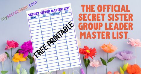 Start Your Own Secret Sister Program - My Secret Sister Secret Sister Gift Ideas Church Unique, Secret Sister Reveal Party Ideas, Secret Sisters Ideas For Church, Work Appreciation, Sister Ideas, Womens Ministry Events, Free Scripture Printables, Secret Sister Gifts, Ladies Group