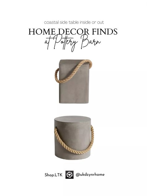 Rope Side Table, Garage Suite, Paint Combinations, Accent Side Table, Concrete Table, Free Shopping, Concept Design, Fashion Shoes, Side Table