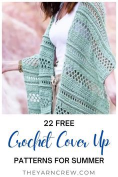 Crochet Beach Cover Up, Beach Coverups, Crochet Wrap Pattern, Crochet Cardigan Pattern Free, Crochet Summer Dresses, Crochet Kimono, Crochet Top Outfit, Crochet Patterns Free Beginner, Crochet Sweater Pattern Free