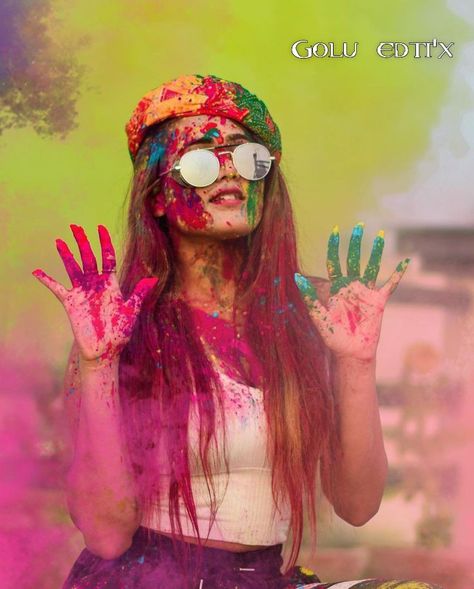 Happy Holi Picture, Happy Holi Video, Holi Pictures, Holi Photo, Holi Images, Gals Photos, Black And White Art Drawing, Best Pose For Photoshoot