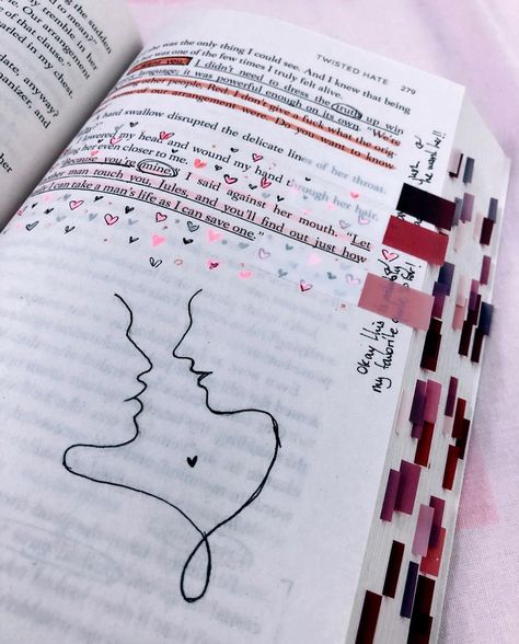 Book Quotes Drawing, Drawing In Books Aesthetic, My Drawing Book First Page, Drawing Annotation, Book Annotation Drawing, Annotating Books Drawing, Twisted Hate Annotations, Twisted Love Annotations, Love Book Aesthetic