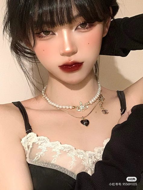 Layout Makeup, Ulzzang Makeup, Cool Makeup Looks, Edgy Makeup, Eye Makeup Art, Makeup Style, Asian Makeup, Girls Makeup, Pretty Makeup