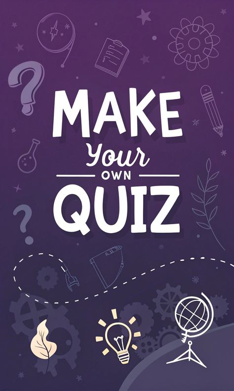 Make your own interactive quiz and play it in real time with others. #quiz #makeyourquiz #quizzes Quiz Games, Real Time, Create Yourself, Make Your Own, Create Your Own, Make It Yourself