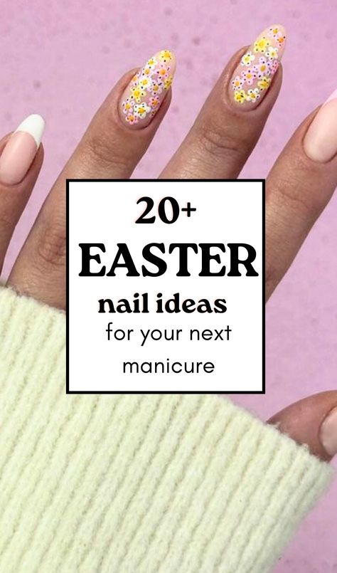 Spring Manicure Ideas for Easter | Cute Bunny Pastel Nail Ideas | Easter Mani Inspo #nails #manicure Easter Manicure Ideas, Spring Manicure Ideas, Nail Ideas Easter, Pastel Nail Ideas, Easter Manicure, Easter Nail Ideas, Spring Manicure, Easter Cute, Easter Nail