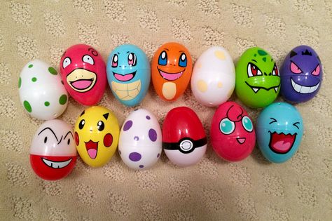 Pokémon Easter eggs Character Easter Eggs, Easter Egg Designs Easy, Easter Egg Painting Ideas Simple, Anime Easter Eggs, Pokemon Easter Basket, Pokemon Easter Eggs, Minecraft Easter Eggs, Simple Easter Egg Designs, Easter Egg Competition Ideas