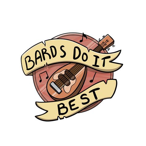 Dungeons and Dragons Stickers - Album on Imgur Dungeons And Dragons Bard, Dnd Assets, Dnd Stickers, Colored Tattoo, Dnd Bard, The Bard, Dnd Classes, Dungeons And Dragons Art, Dungeons And Dragons Classes