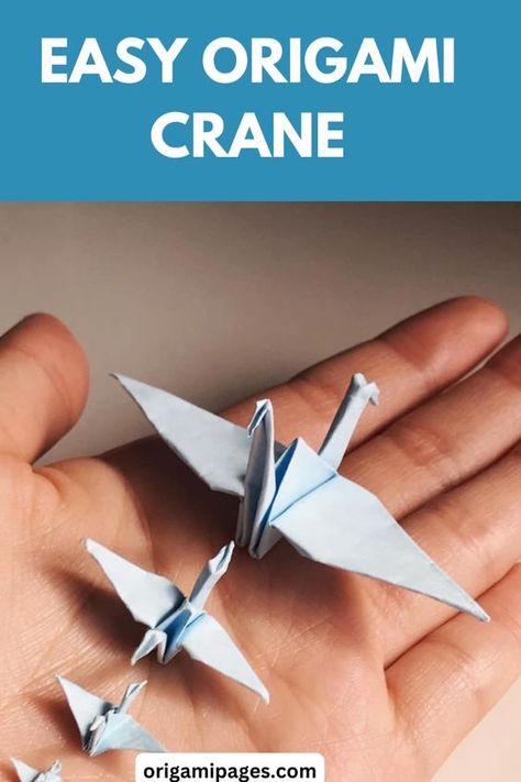 Ready to fold your first origami crane? Follow this quick and easy guide to create a stunning paper crane in just a few minutes. Perfect for origami beginners or anyone looking for a relaxing craft project. Tap to start folding! #OrigamiCrane #EasyOrigami #PaperFolding #BeginnerCrafts Origami Crane Tutorial, Easy Origami Flower, Paper Folding Art, Simple Origami, Origami Tutorial Easy, Origami Swan, Origami Envelope, Origami Rose, Beginner Crafts