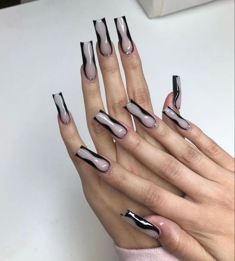 Euphoria Nails, Milky Nails, Ring Inspo, Long Square Acrylic Nails, Square Acrylic Nails, Nails Coffin, Minimalist Nails, Heart Nails, Fire Nails