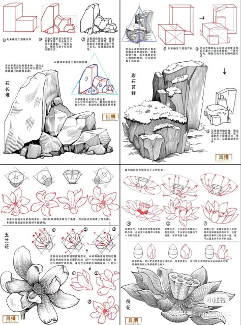 Forest Tutorial Drawing, Scenery Drawing Tips, Manga Environment Drawing, River Drawing Reference, How To Draw Bushes Pencil, Grass Blades Drawing, Comic Tutorial Character Design, Landscape Drawing Tips, Block Sketching