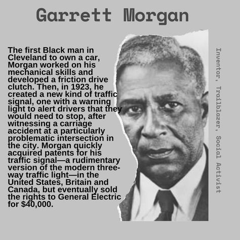 Black Inventors African Americans, Garrett Morgan, Black Facts, Black Inventors, African History Facts, African American Inventors, African History Truths, African American History Facts, Black Experience