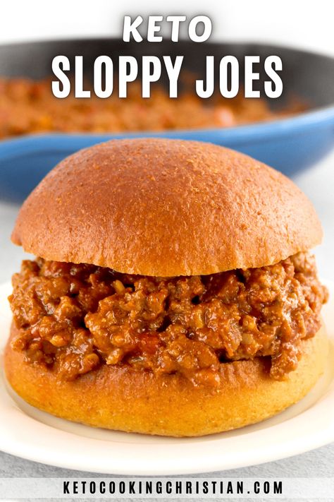 Keto Sloppy Joes, Low Carb Sloppy Joes, Low Carb Bun, Sloppy Joe Sauce, Keto Buns, Homemade Sloppy Joes, Keto Tortillas, Main Course Dishes, Sloppy Joes Recipe