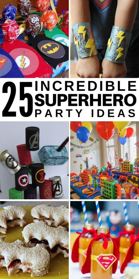 Hero Party Ideas, Super Hero Party Ideas, Superhero Birthday Party Games, Superhero Party Food, Superhero Party Ideas, Superhero Birthday Party Ideas, Superhero Party Favors, Super Hero Party, Marvel Birthday Party