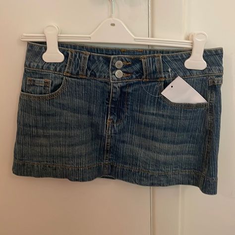 never worn brandy jean skirt Brandy Melville Jeans, Summer Closet, Jeans Skirt, Jean Skirt, Brandy Melville, Brandy, Dress Es, Dresses Skirts, Skirt