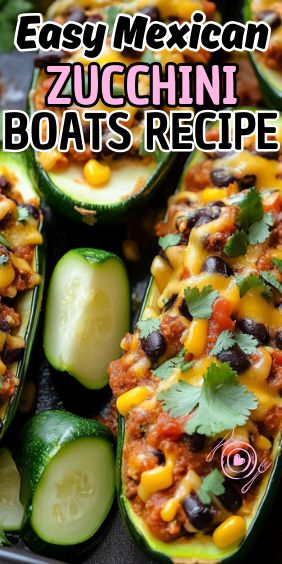 Easy Mexican Zucchini Boats Southwest Zucchini Boats, Stuffed Zucchini Boats Healthy, Mexican Zucchini Boats, Zucchini Boats Healthy, Zucchini Taco Boats, Boat Recipes, Zucchini Boat, Mexican Zucchini, Zucchini Boat Recipes