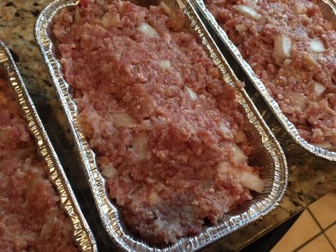 Freezer Meatloaf Make Ahead, Meatloaf Freezer Meal, Freezer Meatloaf, Freezing Meatloaf, Individual Meatloaf, Frozen Meatloaf, Stove Top Meatloaf, Freezer Breakfast Meals, Freezer Ideas