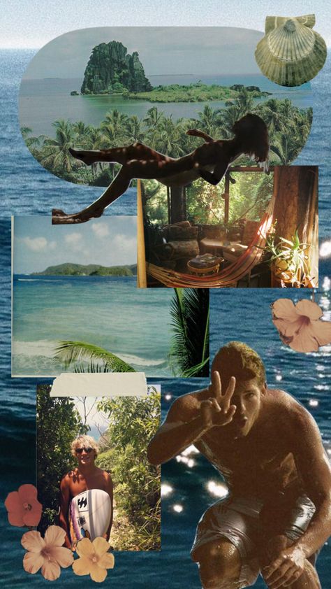 peeace and love #moodboard #aesthetic #collage #vintage #surf #surfing #beach #beachy Surfing Collage, Hawaii Collage, Vintage Surf Aesthetic, Surf Collage, Love Moodboard, Surf Aesthetic, Jj Maybank, Moodboard Aesthetic, Surf Culture