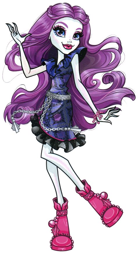 Monster High by Airi — Ari Hauntington. Basic. How do You Boo (First Day... Monster High Wiki, History Cartoon, Arte Monster High, Moster High, Catty Noir, Monster High Art, Monster High Characters, Purple Eyes, Ever After High