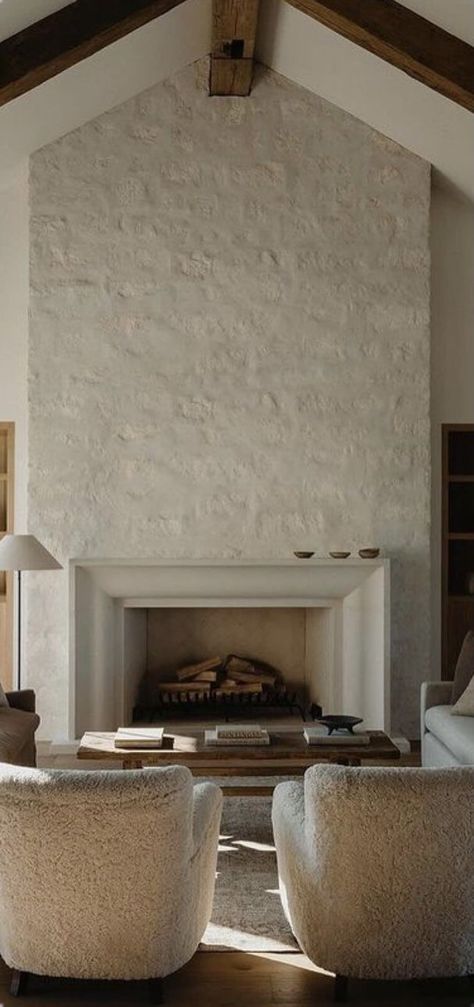 Limewash Plaster Fireplace, Frame Over Fireplace, Old Money Interior Design, Old Money Interior, Corner Stone Fireplace, Big Fireplace, Mantel Styling, Dreamy Living Room, Home Decor Books