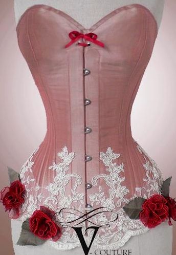 Rose Corset, Custom Corsets, Corset Costumes, Boutique Couture, Pink Corset, Lace Tights, Overbust Corset, Dress Forms, Corsets And Bustiers