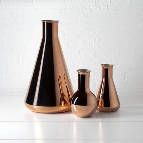 Copper Moodboard, Reference Objects, Urban Minimalism, Copper Vases, Copper Bedroom, Copper Collection, Modern Chic Design, Rose Gold Decor, Copper Vase