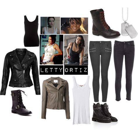 @knitsoffury Letty Outfits, Letty Ortiz, Fast And Furious Letty, Cute Emo Outfits, Race Outfit, Outing Outfit, Rock Boots, Black Poppy, Victoria Secret Outfits