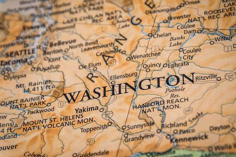 WASHINGTON Washington State Map, Map Of The Usa, Washington Map, County Map, Washington County, Usa Map, State Map, Historical Maps, Vintage Maps