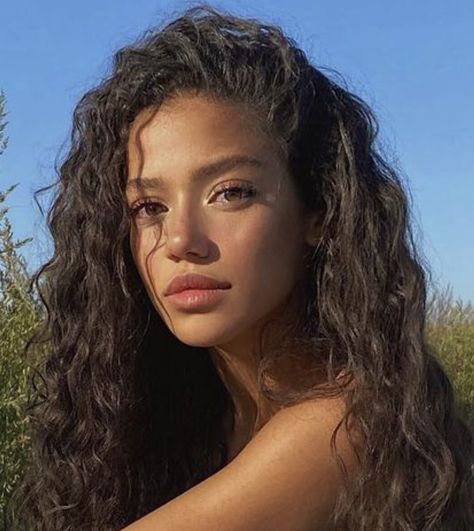 Portuguese Faceclaim, Female Face Claims Curly Hair, Face Claims Mexican, Mixed Woman Aesthetic, Mixed Girl Faceclaims, Hawaiian Face Claim, Mixed Woman Beautiful, Mixed Face Claims, Yrene Westfall