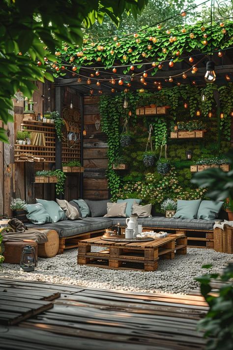 Outside Patio Decorating Ideas, Lean To Back Porch Patio, Plants On Patio Ideas, Wood Patio Ideas, French Patio Ideas, Rustic Patio Ideas, Boho Outdoor Patio, Back Patio Ideas, Patio Restaurant