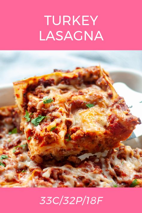 Macro Lasagna, Macro Friendly Lasagna, Laurenfitfoodie Recipes, Macro Stax Recipes, Iifym Recipes, Turkey Lasagna, Macro Nutrition, Macro Meal Plan, Macros Diet